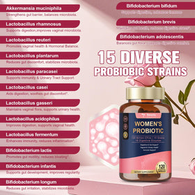 Probiotiques Totaria pour femmes avec capsules à côté