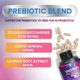 Probiotiques vaginales Nature's Peak avec D-mannose