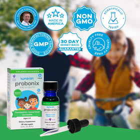 Probonix Probiotiques Liquides pour Enfants flacon avec fond neutre