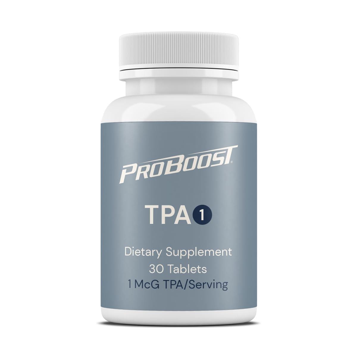 ProBoost Thymic Protein A comprimés devant un fond neutre