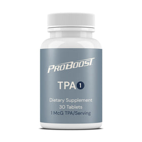 ProBoost Thymic Protein A comprimés devant un fond neutre