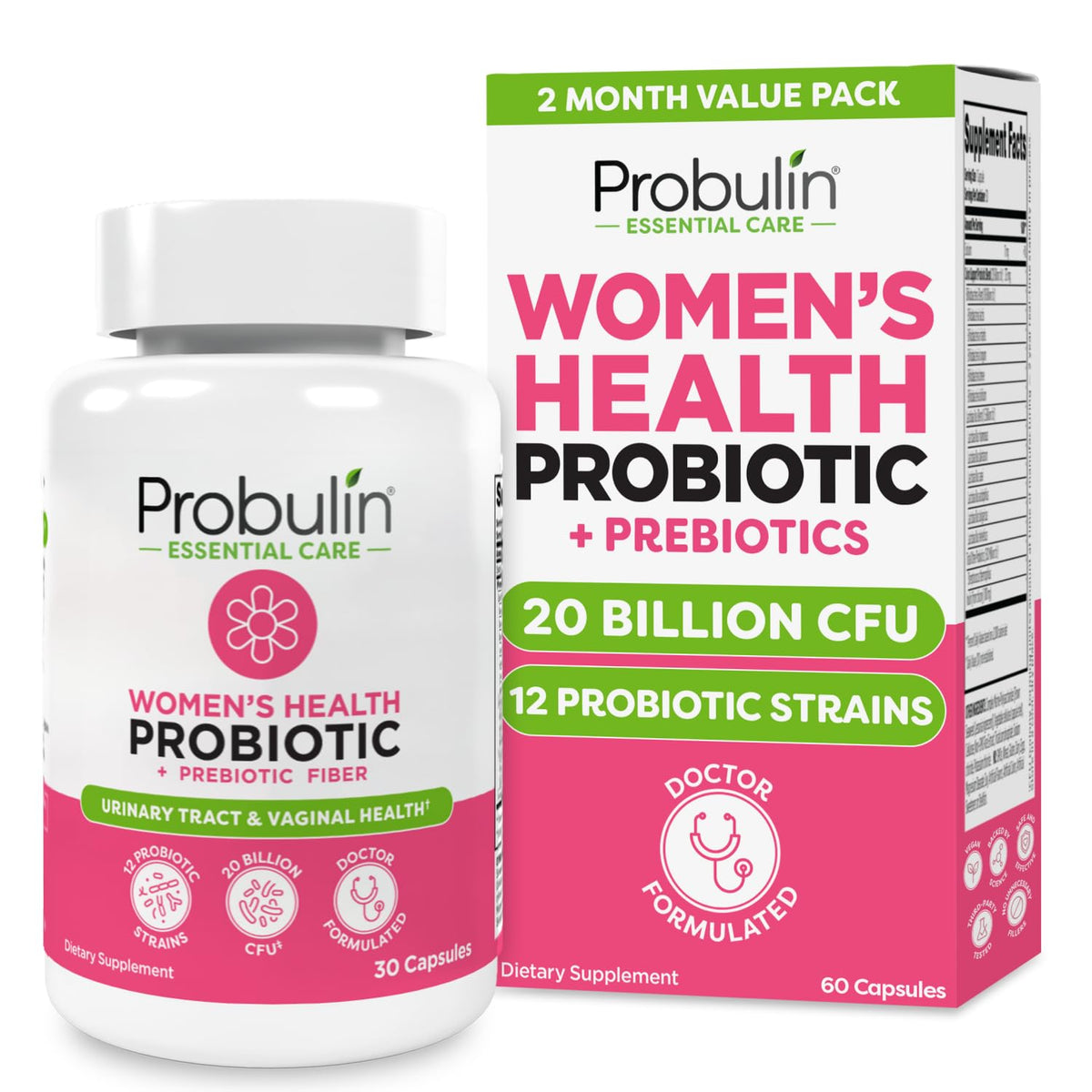 Probulin Complément Alimentaire Femmes - 60 Capsules Végétales, vue de face