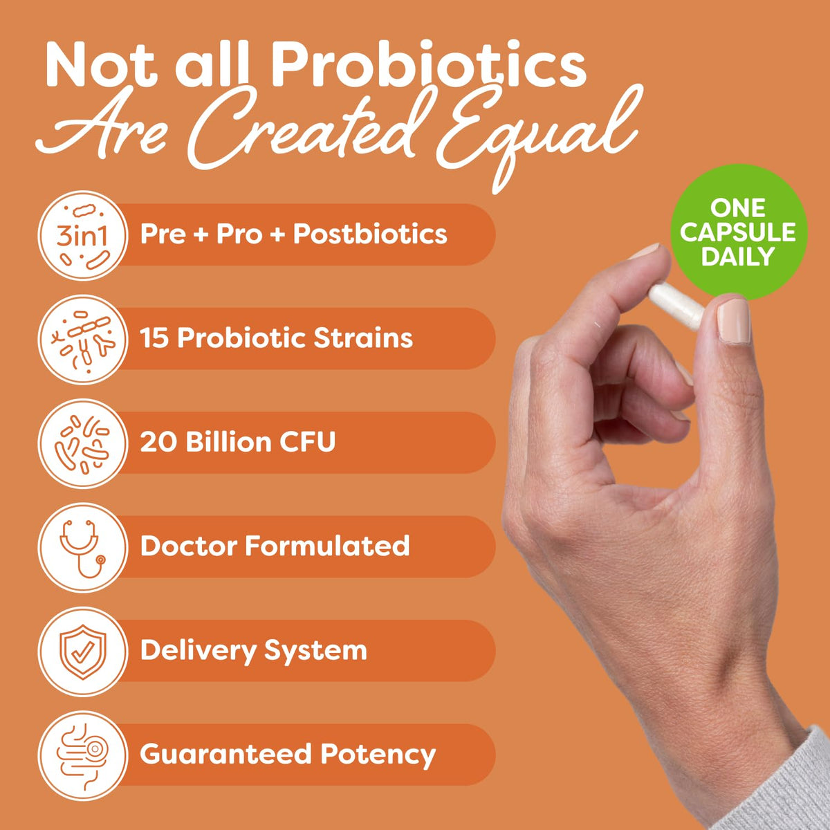 Probulin Complément Alimentaire Probiotique 90 Capsules Vegan, étiquette et ingrédients