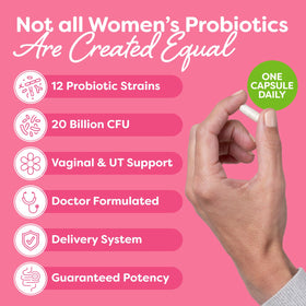Probulin Probiotique Femme vue de côté avec informations sur l'étiquette