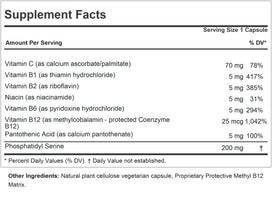 ProCaps PS Phosphatidyl Serine 120 Capsules vue arrière