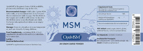 Procapsin OptiMSM poudre de Methylsulfonylmethane emballage