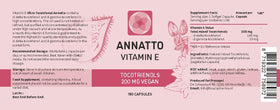 Procapsin Vitamine E 200mg capsules vegan ouvertes montrant le contenu