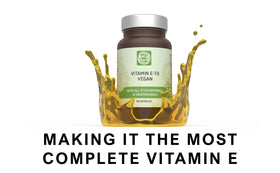 Procapsin Vitamine E 60 capsules avec un livre et une tasse de thé