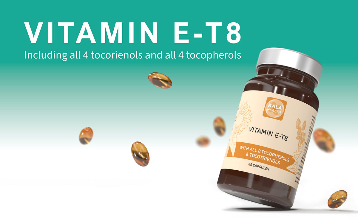 Procapsin Vitamine E sur un fond blanc avec description