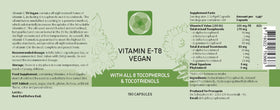 Procapsin Vitamine E Végane 180 g, détails de l'étiquette