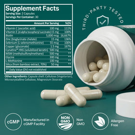 ProCare Health boîte des compléments Cheveux, Peau et Ongles avec capsules visibles