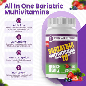 ProCare Health Multivitamine Bariatrie 30 comprimés fruit punch en situation