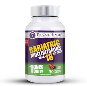 ProCare Health Multivitamine Bariatrie 30 comprimés fruit punch vue de côté