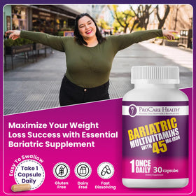 ProCare Health Multivitamine Bariatrique avec d'autres compléments alimentaires