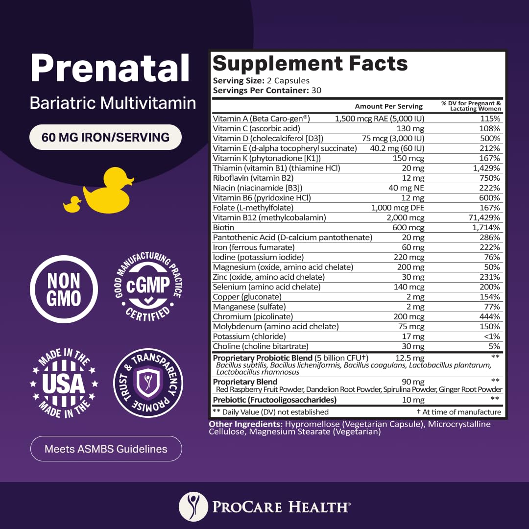 ProCare Health Multivitamine Prénatale Bariatrie emballage