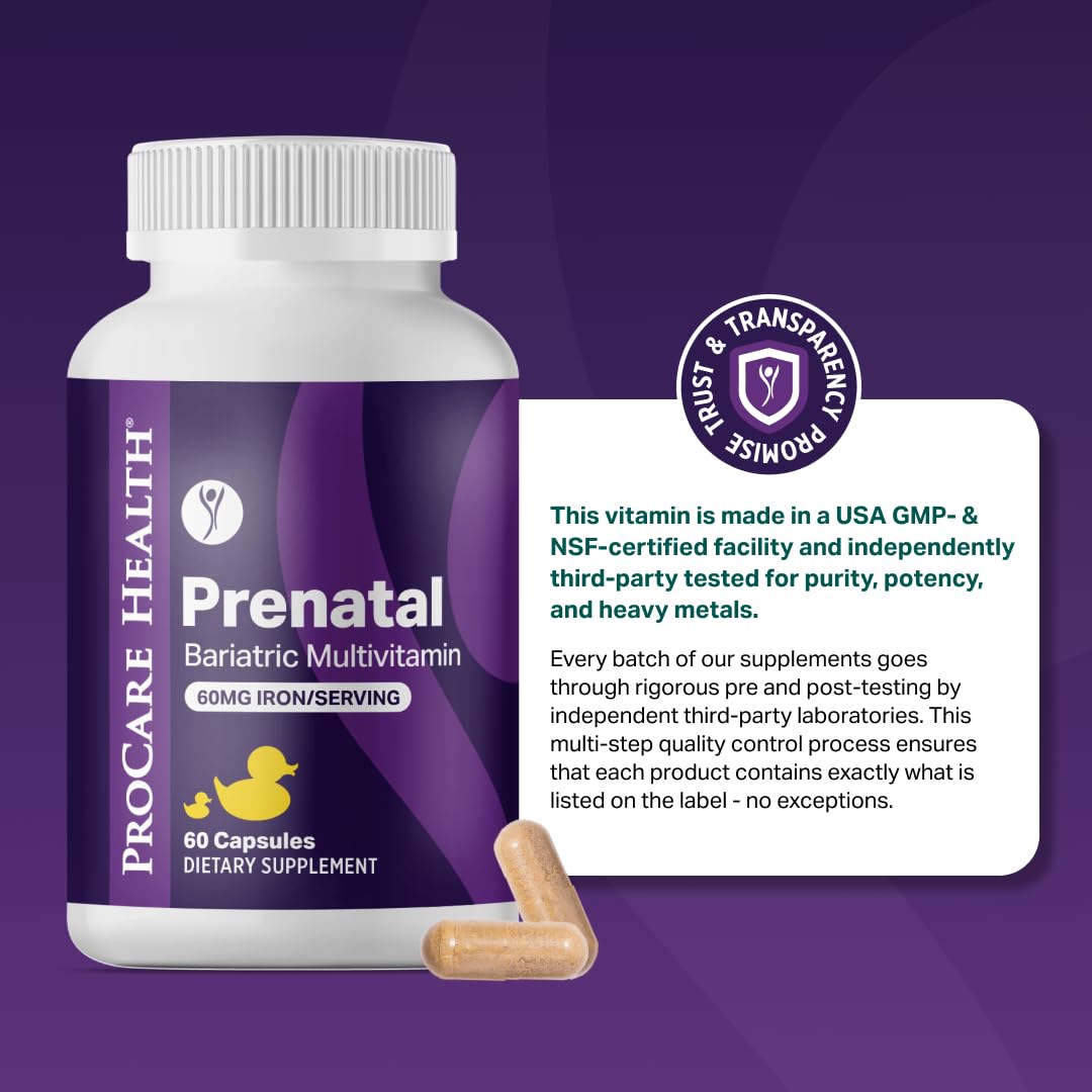 ProCare Health Multivitamine Prénatale Bariatrie vue de côté