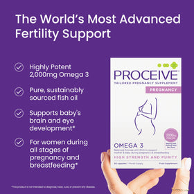 Proceive Huile de Poisson Omega 3 capsules et emballage
