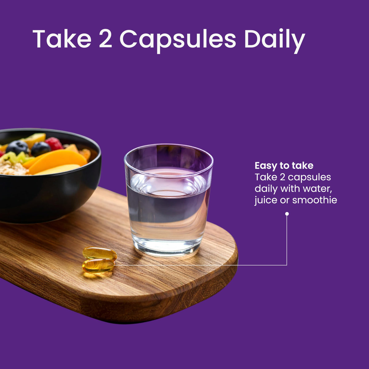Proceive Huile de Poisson Omega 3 capsules sur un fond neutre