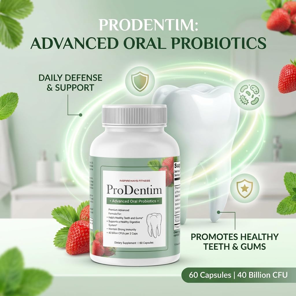 ProDentim 60 Capsules avec étiquette détaillée