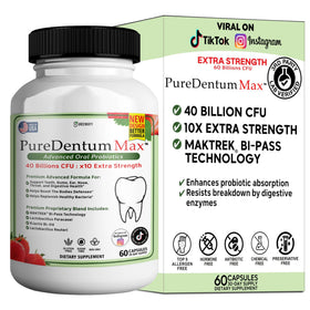 ProDentim Max Puredentum Max capsules vue avant avec emballage