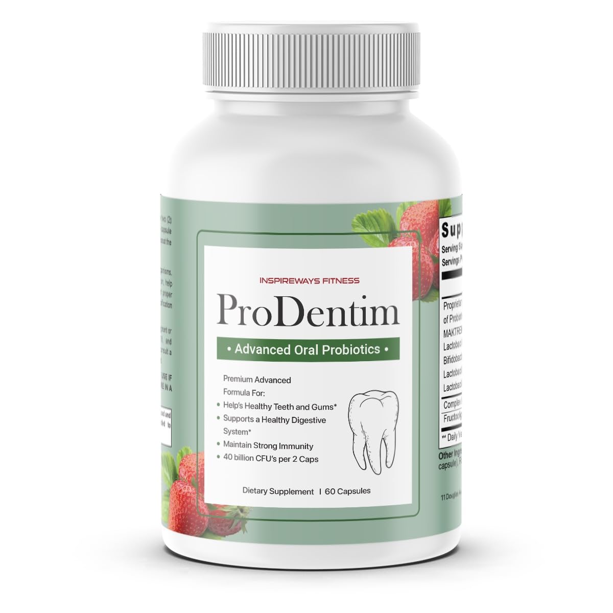 ProDentim Probiotiques de Santé Buccale 60 Capsules vue avant