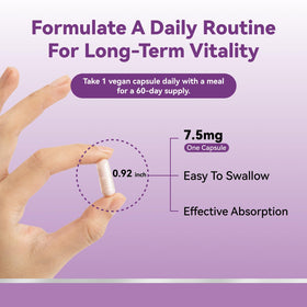 Produit Inner Brightness L-Ergothioneine avec ingrédients en arrière-plan