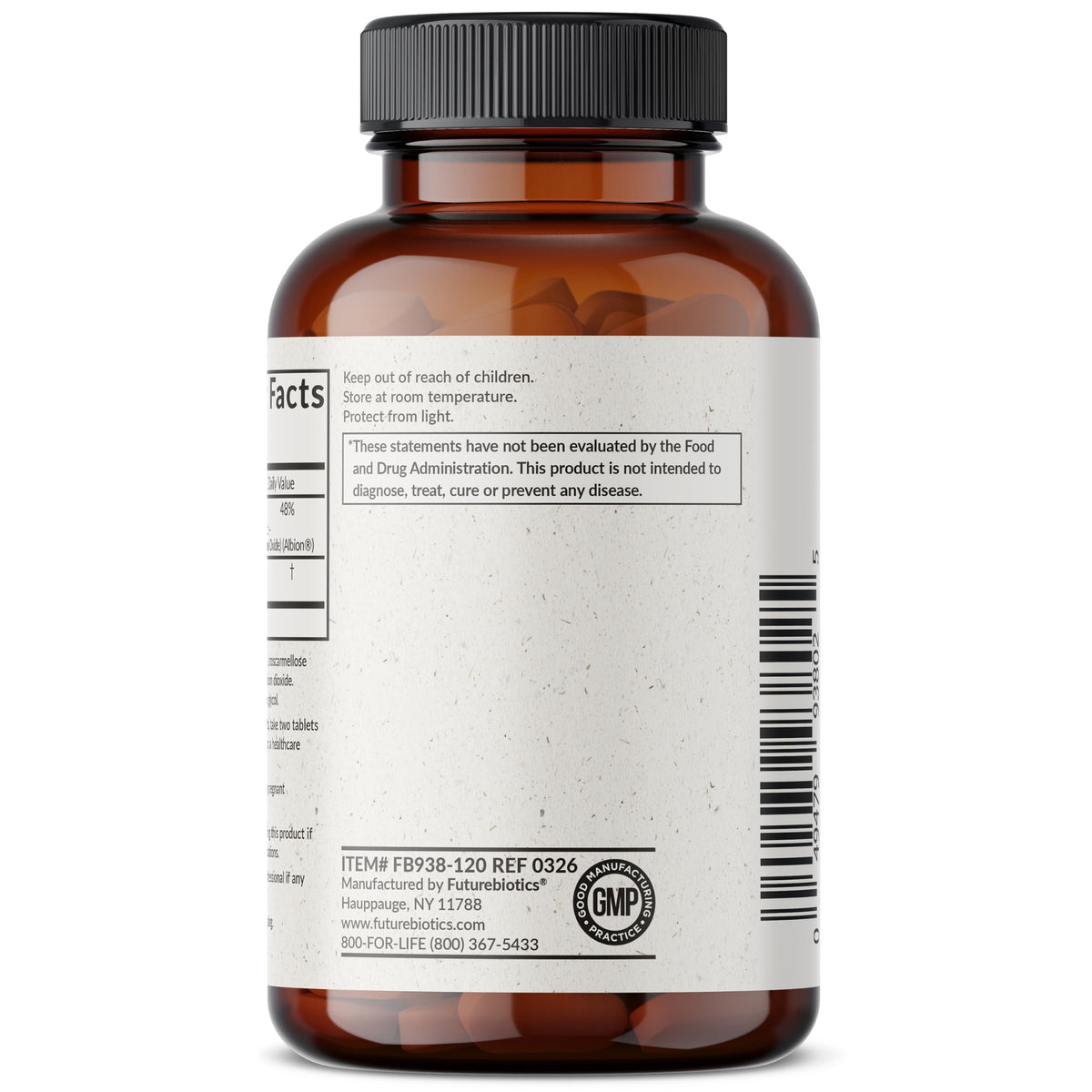Profil de la boîte de Futurebiotics Magnésium Glycinate