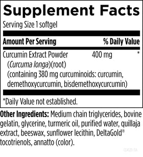 Profil du flacon de Curcum-Evail 400 de Designs for Health
