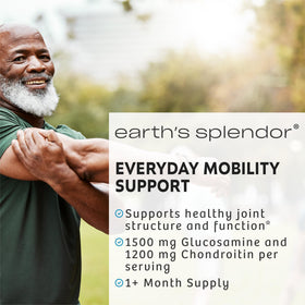 Profil du flacon de Earth's Splendor Glucosamine 1500mg Chondroitin 1200mg