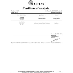 ProHealth Activateur SIRT6 étiquette avec ingrédients