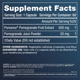 ProHealth Complément Alimentaire Pomme Grenade 60 Capsules avec étiquette