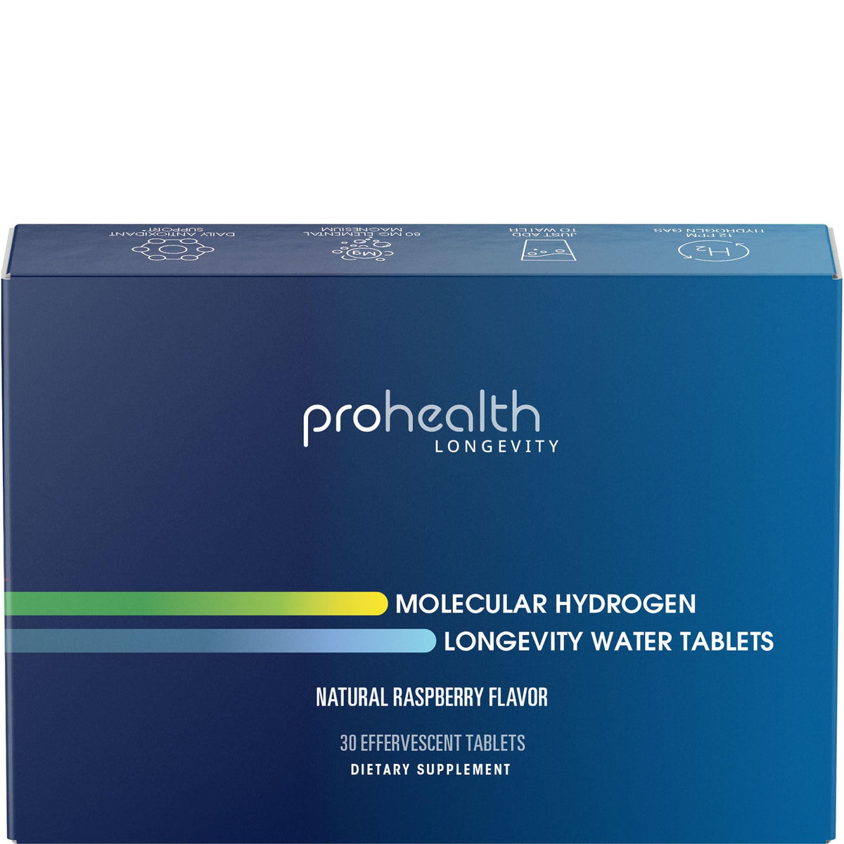 ProHealth comprimés d'hydrogène moléculaire saveur framboise boîte avant