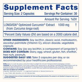 ProHealth Curcuma Longvida 1000 mg bouteille ouverte