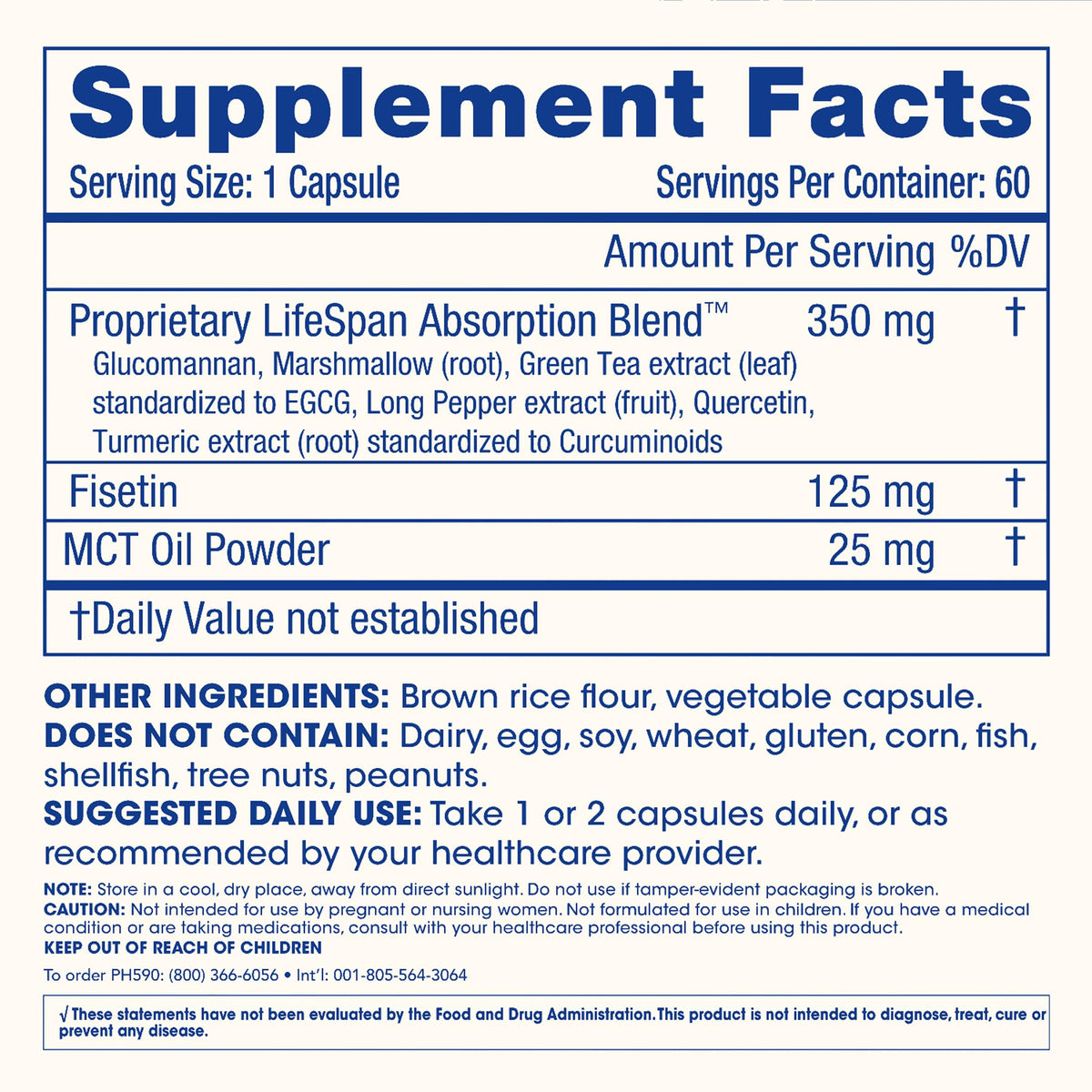 ProHealth Fisetin 180 Capsules en mode lifestyle