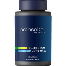 ProHealth Lion’s Mane 120 capsules vue avant avec étiquette