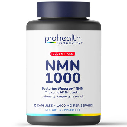 ProHealth NMN 1000mg capsules vue de face dans leur emballage