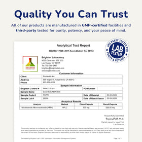 ProHealth NMN 500mg capsules with fresh fruit