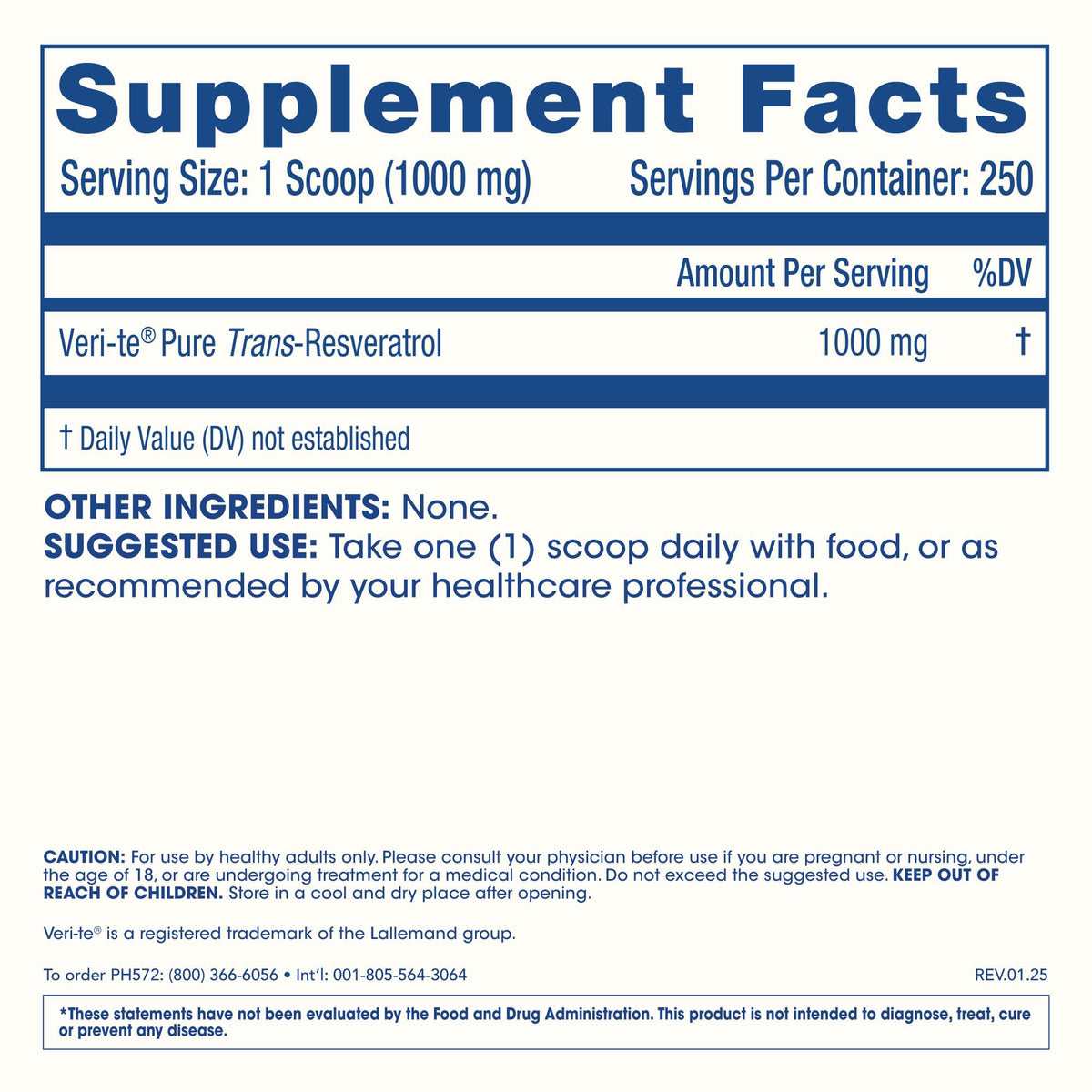 ProHealth Poudre de Resvératrol Trans 250g dans un cadre de vie