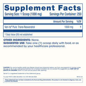 ProHealth Poudre de Resvératrol Trans 250g dans un cadre de vie
