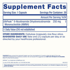 ProHealth Pure NMNH 250 mg 30 capsules sur fond blanc