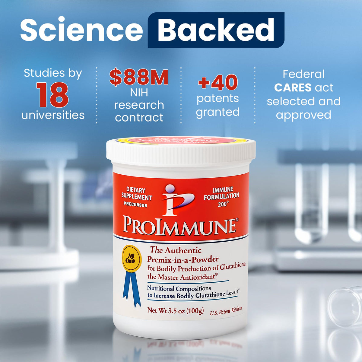 ProImmune Glutathione Supplement 200 emballage de côté