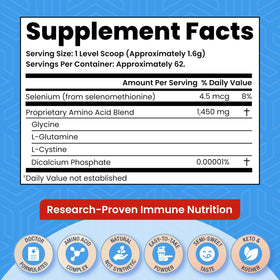 ProImmune Glutathione Supplement 200 en utilisation avec un smoothie