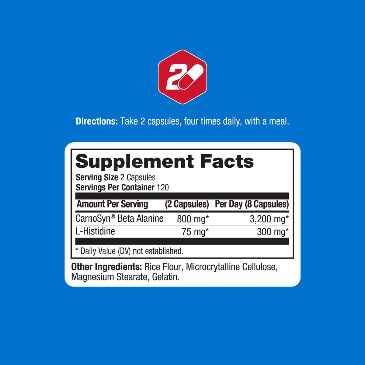 ProLab Beta Alanine Extreme 3200mg capsules avec étiquette