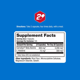 ProLab Beta Alanine Extreme 3200mg capsules avec étiquette