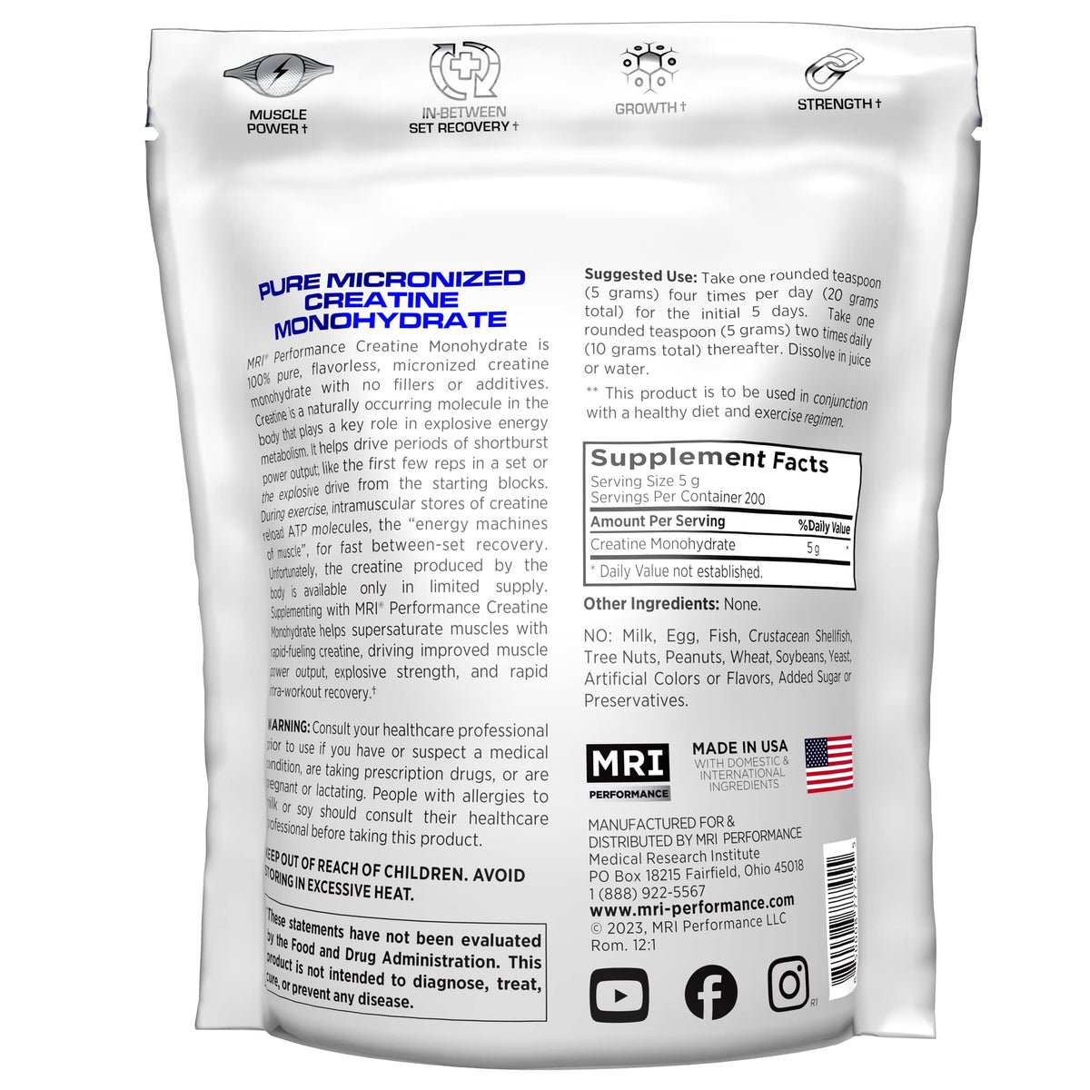 ProLab Créatine Monohydrate Poudre 1000g en utilisation