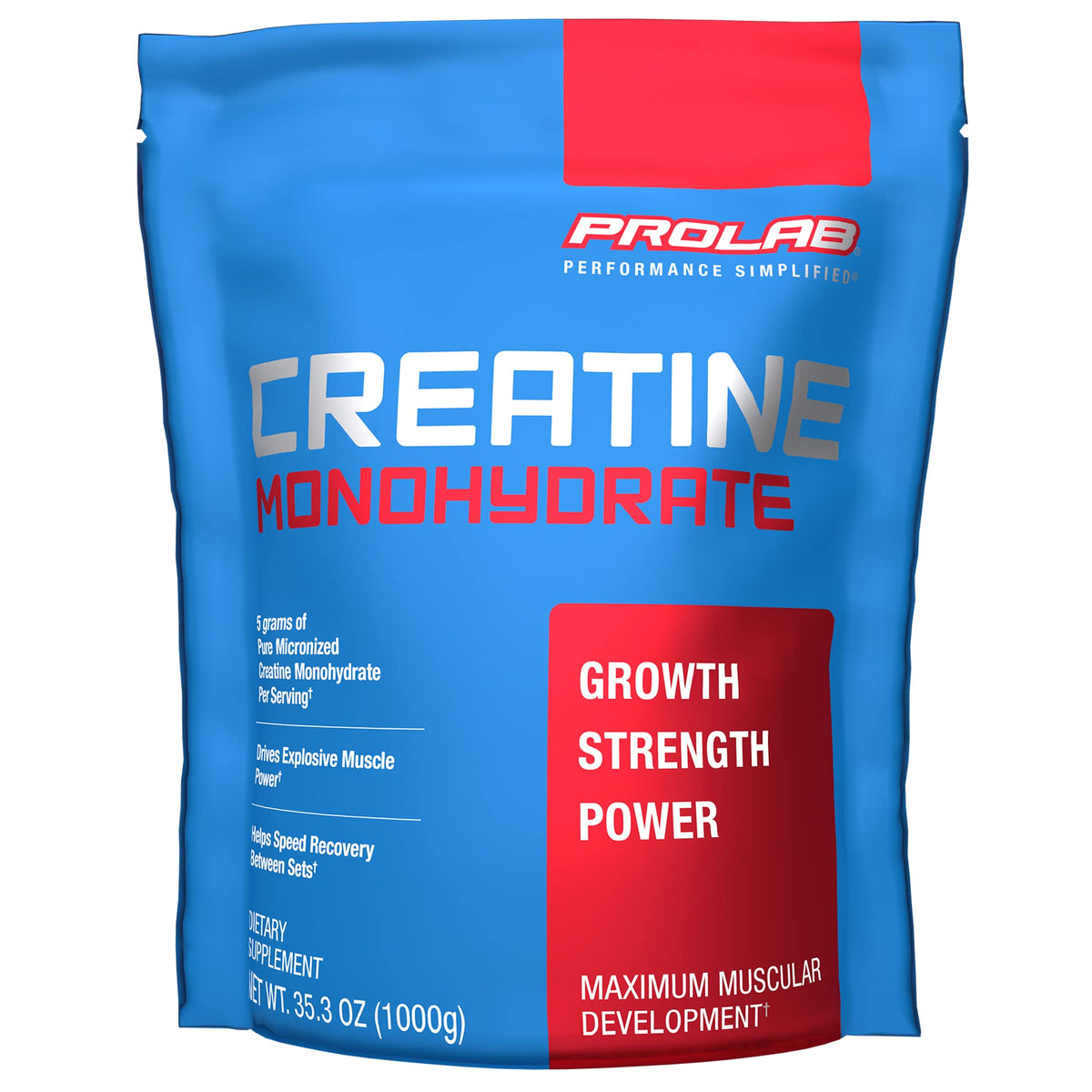 ProLab Créatine Monohydrate Poudre 1000g vue avant