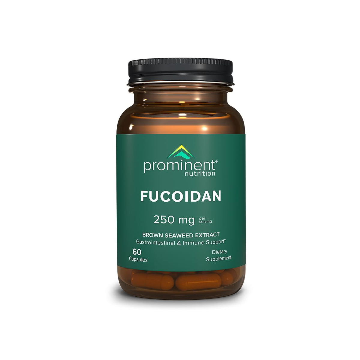 Prominent Nutrition Fucoidan 250 mg, 60 capsules, vue de face
