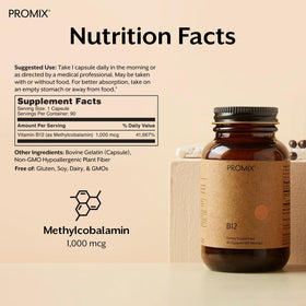 ProMix Nutrition B12 capsules vue de côté