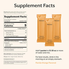 ProMix Nutrition Complément Alimentaire Prébiotique 30 Capsules Orange - Vue de l'emballage ouvert