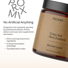 ProMix Nutrition emballage des capsules de foie bovin cru